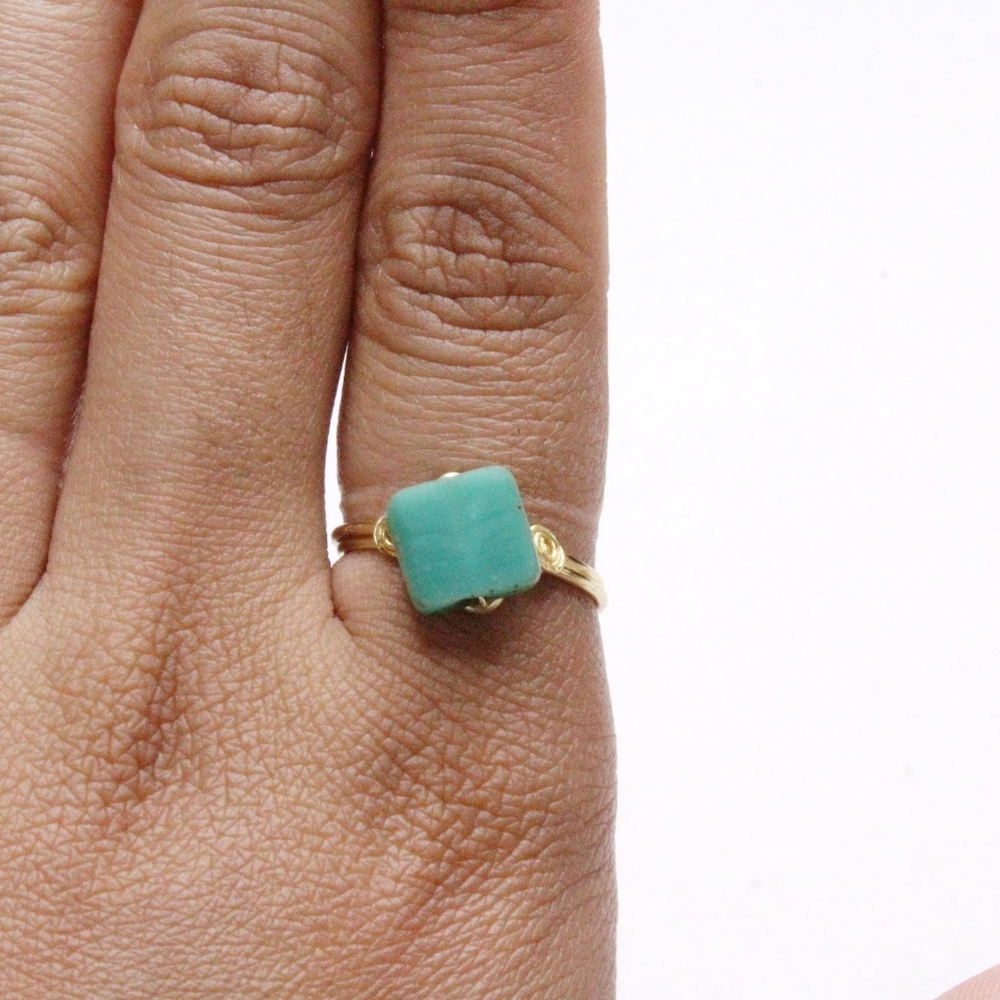 Handmade Turquoise Ring - Picture 2 of 3